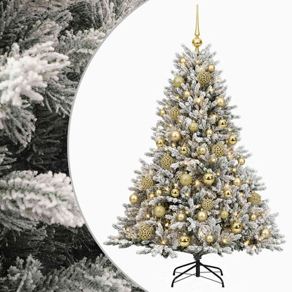 vidaXL Artificial Christmas Tree with Bauble 120 cm 150 LEDs