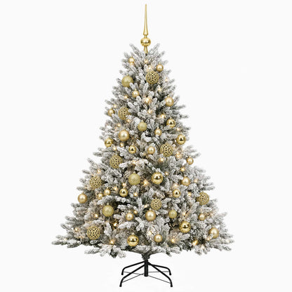 vidaXL Artificial Christmas Tree with Bauble 120 cm 150 LEDs