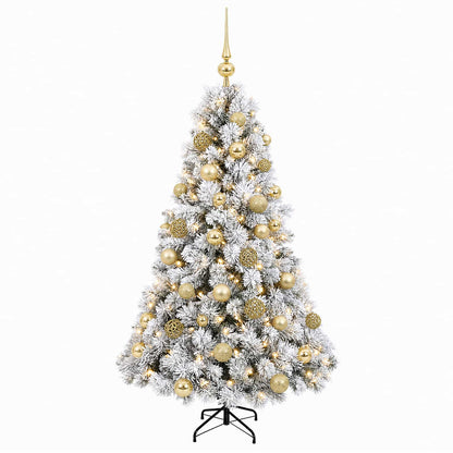 vidaXL Artificial Christmas Tree with Bauble 150 cm 150 LEDs