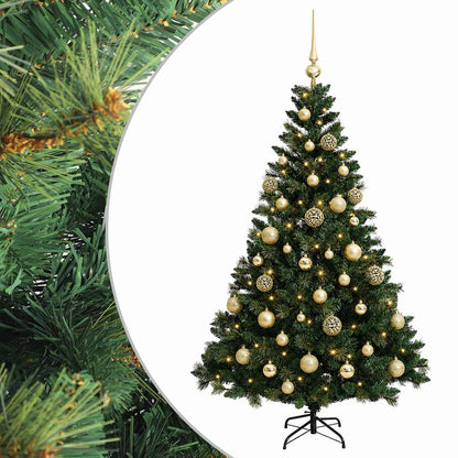 vidaXL Artificial Christmas Tree with Bauble 120 cm 150 LEDs