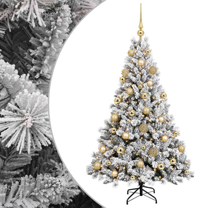 vidaXL Artificial Christmas Tree with Bauble 120 cm 150 LEDs