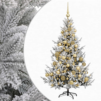 vidaXL Artificial Christmas Tree with Bauble 150 cm 150 LEDs