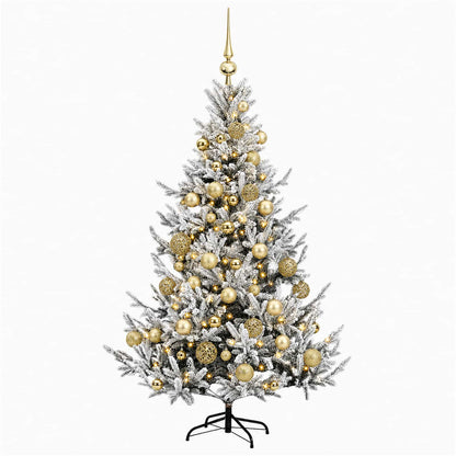 vidaXL Artificial Christmas Tree with Bauble 150 cm 150 LEDs