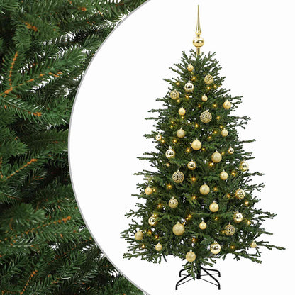 vidaXL Artificial Christmas Tree with Bauble 150 cm 150 LEDs