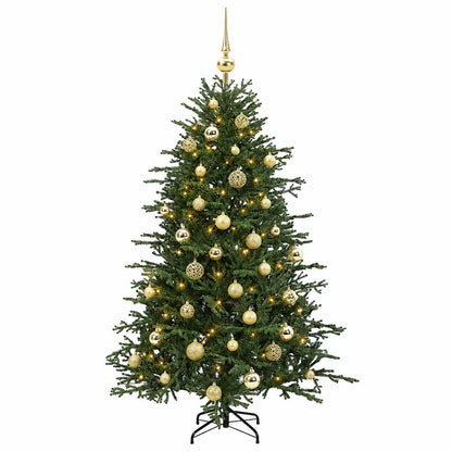 vidaXL Artificial Christmas Tree with Bauble 150 cm 150 LEDs