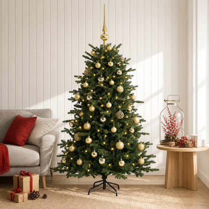 vidaXL Artificial Christmas Tree with Bauble 150 cm 150 LEDs
