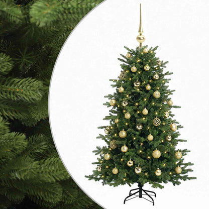 vidaXL Artificial Christmas Tree with Bauble 150 cm 150 LEDs