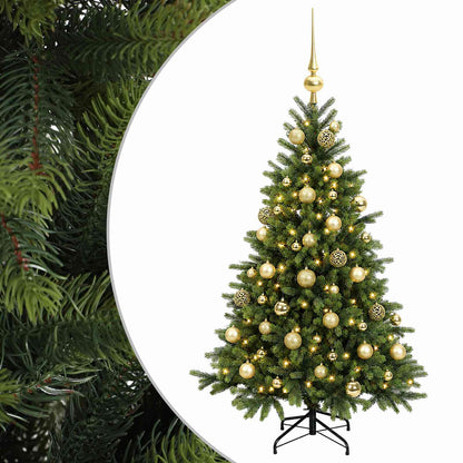 vidaXL Artificial Christmas Tree with Bauble 120 cm 150 LEDs
