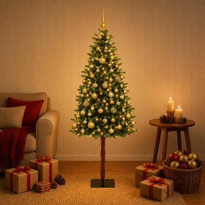 vidaXL Artificial Christmas Tree with Bauble 120 cm 150 LEDs