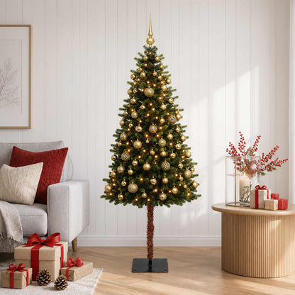 vidaXL Artificial Christmas Tree with Bauble 120 cm 150 LEDs