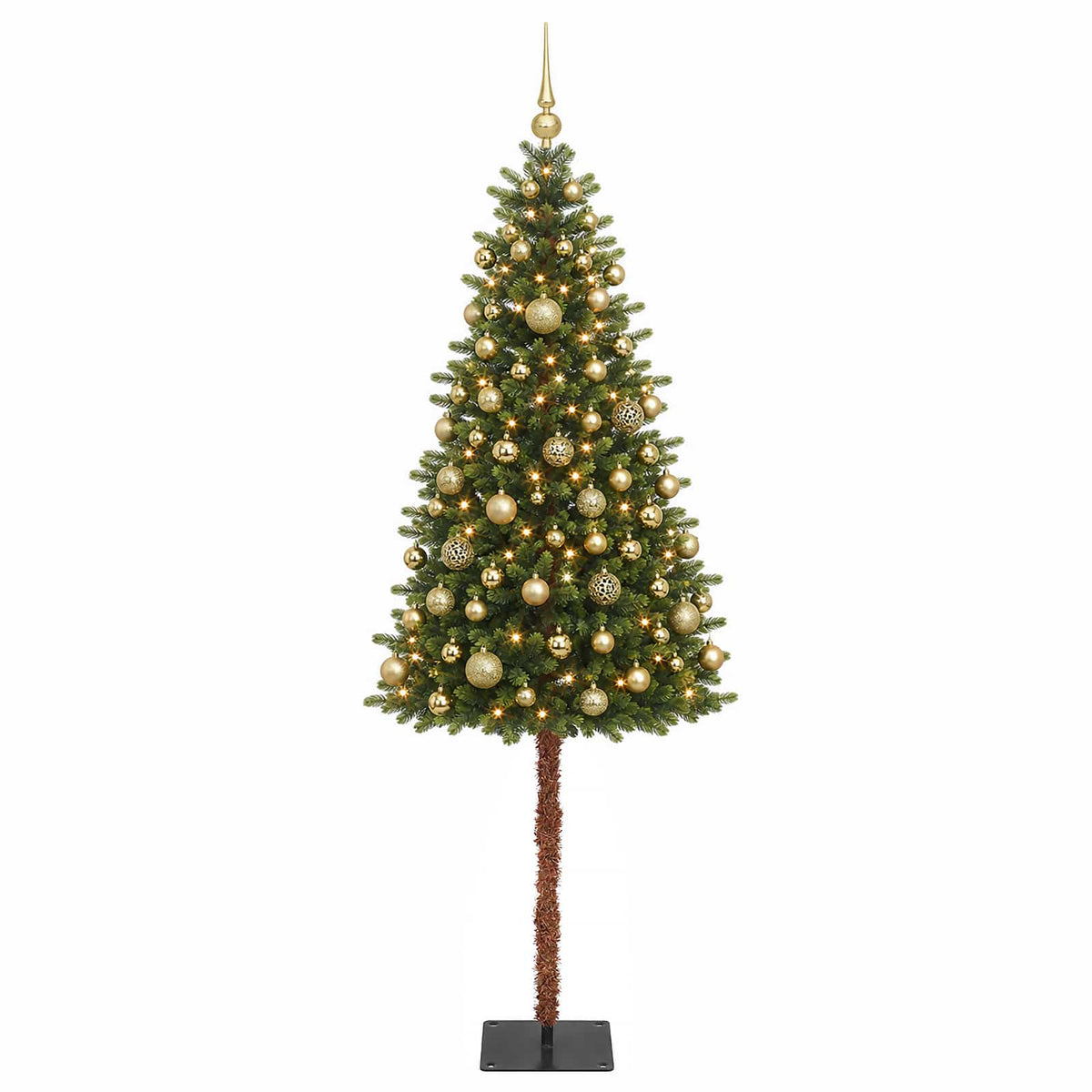 vidaXL Artificial Christmas Tree with Bauble 120 cm 150 LEDs