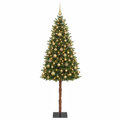 vidaXL Artificial Christmas Tree with Bauble 150 cm 150 LEDs