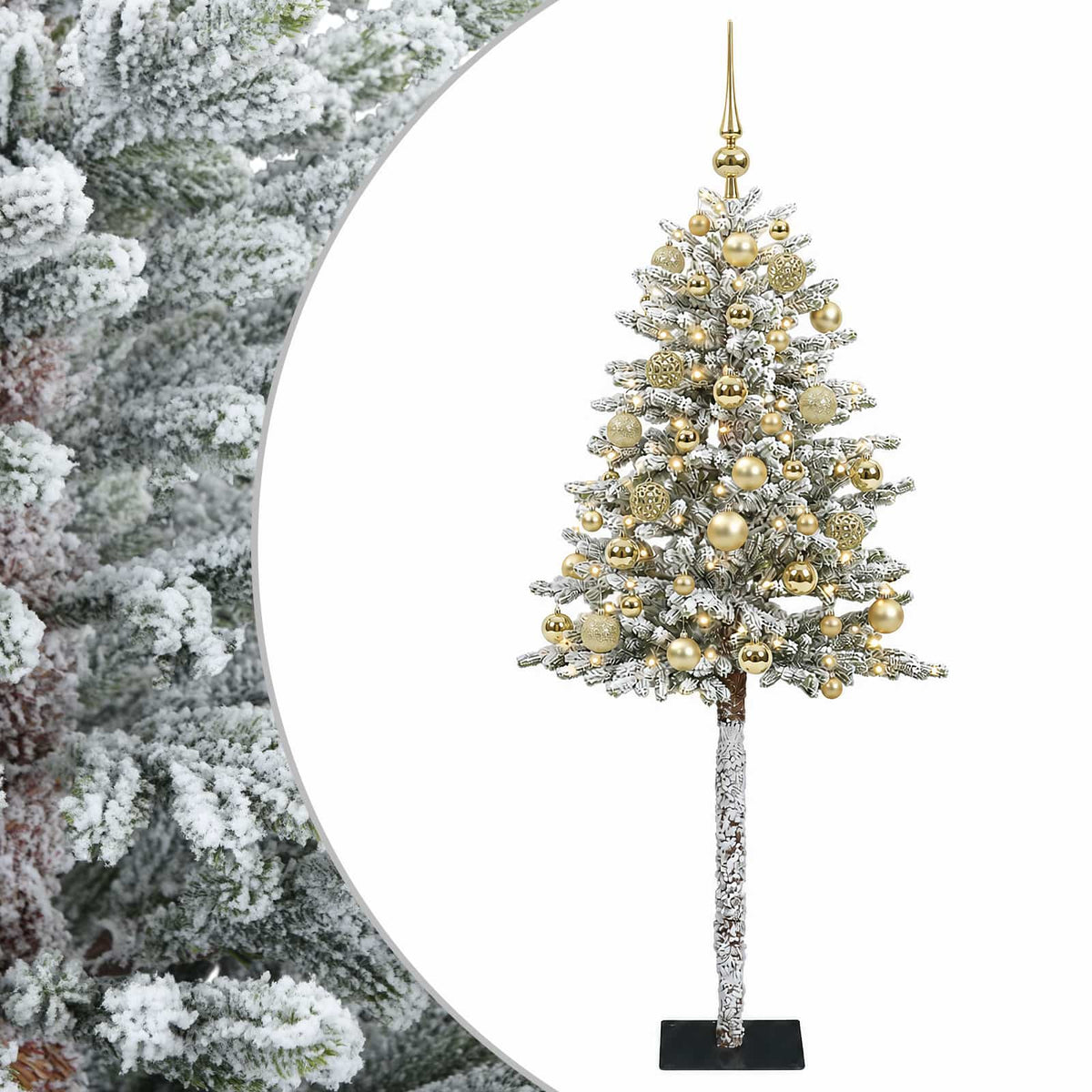 vidaXL Artificial Christmas Tree with Bauble 150 cm 150 LEDs
