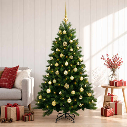 vidaXL Artificial Christmas Tree with Bauble 120 cm 150 LEDs
