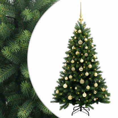 vidaXL Artificial Christmas Tree with Bauble 150 cm 150 LEDs