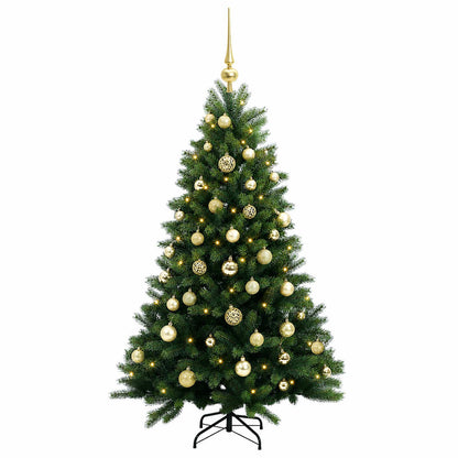 vidaXL Artificial Christmas Tree with Bauble 150 cm 150 LEDs