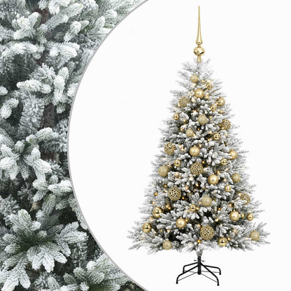 vidaXL Artificial Christmas Tree with Bauble 150 cm 150 LEDs