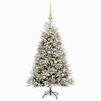 vidaXL Artificial Christmas Tree with Bauble 150 cm 150 LEDs