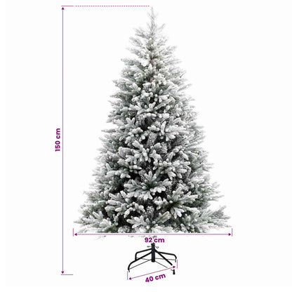 vidaXL Artificial Christmas Tree with Bauble 150 cm 150 LEDs