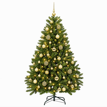 vidaXL Artificial Christmas Tree Light Green with Bauble 120 cm