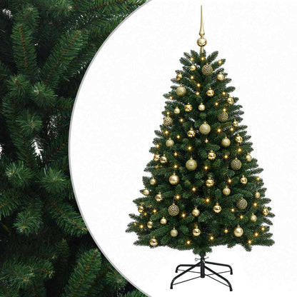 vidaXL Artificial Christmas Tree Mid-green with Ornament 120 cm