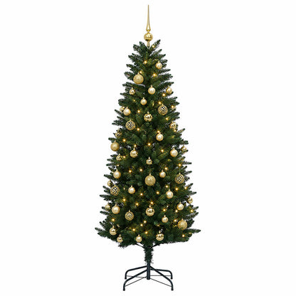 vidaXL Artificial Christmas Tree with Bauble 120 cm 150 LEDs
