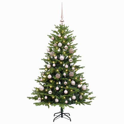vidaXL Artificial Christmas Tree with Bauble 150 cm 150 LEDs