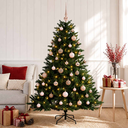 vidaXL Artificial Christmas Tree with Bauble 120 cm 150 LEDs