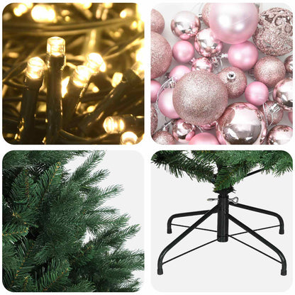 vidaXL Artificial Christmas Tree with Bauble 150 cm 150 LEDs