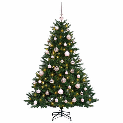 vidaXL Artificial Christmas Tree with Bauble 150 cm 150 LEDs