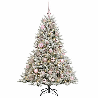 vidaXL Artificial Christmas Tree with Bauble 120 cm 150 LEDs