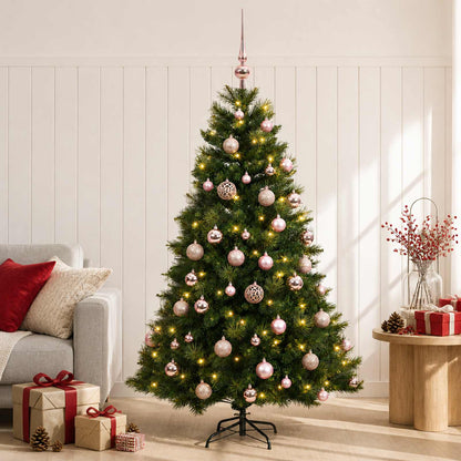 vidaXL Artificial Christmas Tree with Bauble 120 cm 150 LEDs