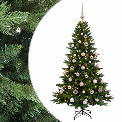 vidaXL Artificial Christmas Tree with Bauble 150 cm 150 LEDs