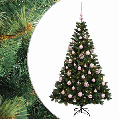 vidaXL Artificial Christmas Tree with Bauble 120 cm 150 LEDs