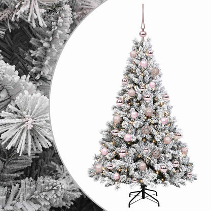 vidaXL Artificial Christmas Tree with Bauble 120 cm 150 LEDs