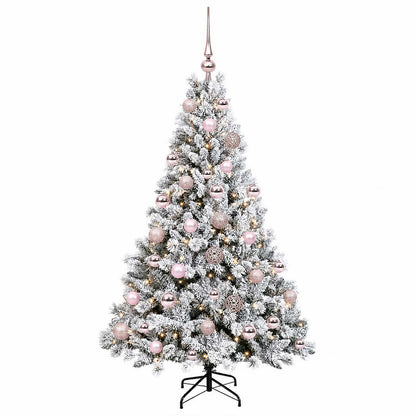 vidaXL Artificial Christmas Tree with Bauble 120 cm 150 LEDs