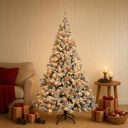 vidaXL Artificial Christmas Tree with Bauble 120 cm 150 LEDs