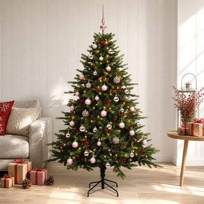 vidaXL Artificial Christmas Tree with Bauble 150 cm 150 LEDs