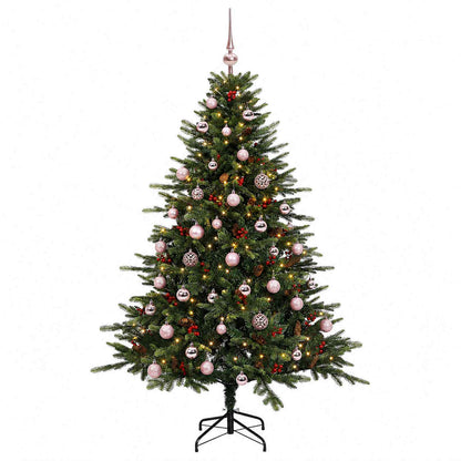 vidaXL Artificial Christmas Tree with Bauble 150 cm 150 LEDs