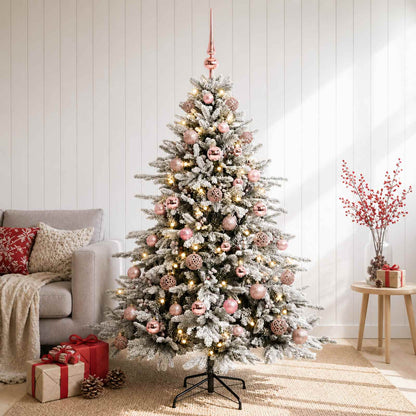 vidaXL Artificial Christmas Tree with Bauble 150 cm 150 LEDs