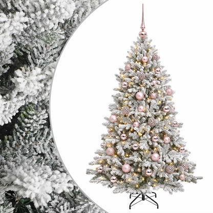 vidaXL Artificial Christmas Tree with Bauble 150 cm 150 LEDs