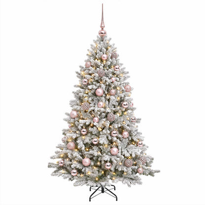 vidaXL Artificial Christmas Tree with Bauble 150 cm 150 LEDs