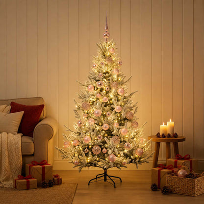 vidaXL Artificial Christmas Tree with Bauble 120 cm 150 LEDs