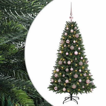 vidaXL Artificial Christmas Tree with Bauble 120 cm 150 LEDs
