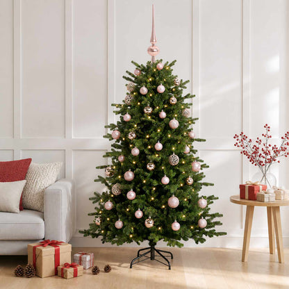 vidaXL Artificial Christmas Tree with Bauble 150 cm 150 LEDs