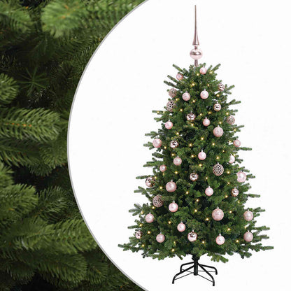 vidaXL Artificial Christmas Tree with Bauble 150 cm 150 LEDs