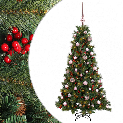 vidaXL Artificial Christmas Tree with Bauble 150 cm 150 LEDs