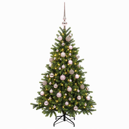 vidaXL Artificial Christmas Tree with Bauble 120 cm 150 LEDs