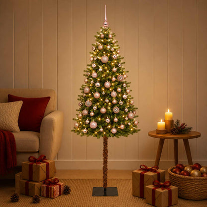 vidaXL Artificial Christmas Tree with Bauble 150 cm 150 LEDs