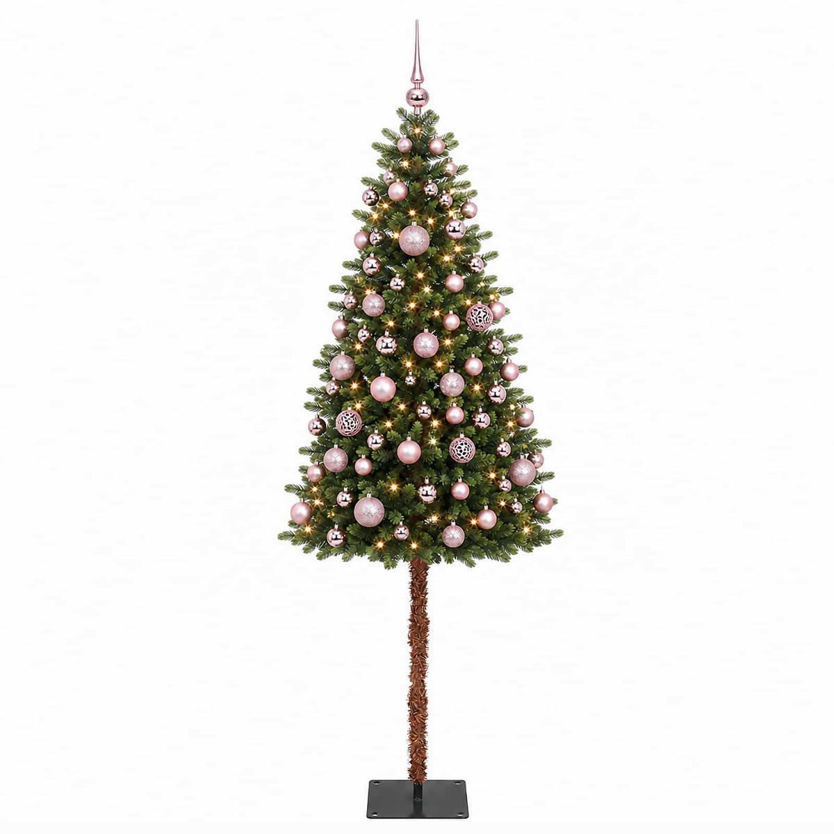 vidaXL Artificial Christmas Tree with Bauble 120 cm 150 LEDs
